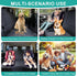 f150/Ram1500/Nissan Meginc Dog Car Seat Covers for Back Seat,Waterproof Pet Bench Seat Covers for Trucks Ford