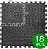 YSHUFJOI 3x6 (18-Pack) 0.4"10mm Feet Interlocking Foam Floor Mats - Thick Gym Mats for Home Workouts, Exercise & Play