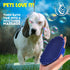 Dog and Cat Grooming Brush, Rubber Brush for Bathing, Washing, Deshedding Short or Long Pet Hair