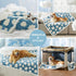 Lesure Waterproof Dog Blanket for Large Dogs - Washable Double Sided Blanket with Warm Jacquard Shag, Blue