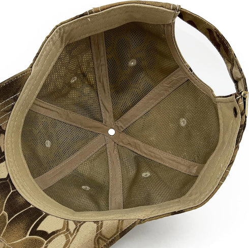 Loneshark Men's Camo Baseball Hats with American Flag Buckle, USA Tactical Operator Patriotic Cap, US Army Military OCP