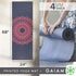 Gaiam Print Yoga Mat, Non Slip Exercise & Fitness Mat for All Types of Yoga, Pilates & Floor Exercises by Gaiam