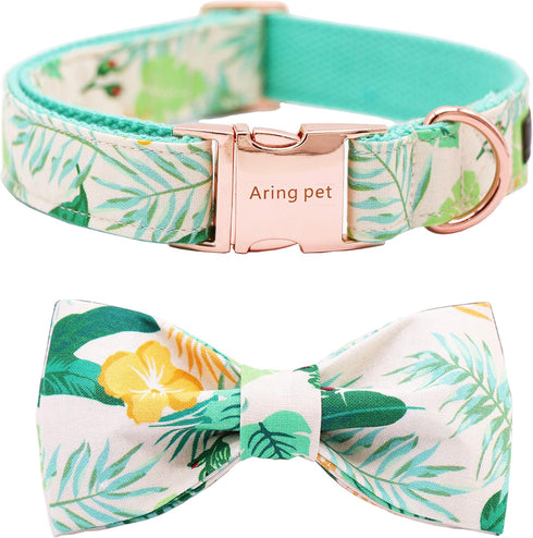 ARING PET Bowtie Dog Collar Adjustable Collars with Bow Tie for Small, Medium, Large Dogs