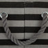 Bone Dry Pet Storage Collection, Striped Paw Patch Bin, Small Round, Black