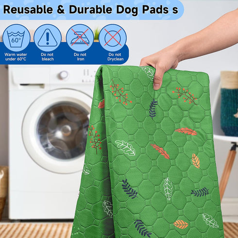 2-Pack 36" 72" Sunheir Extra Large Reusable Dog Mat for Floor, Dog Playpen, Non-Slip Waterproof Super Absorbent