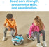 hand2mind Blue Speedway Racer Scooter Board, Floor Scooter Board, Gross Motor Toys, Kids Exercise & Physical Education