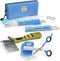 Scaredy Cut Silent Clipper + Dematting Comb Pet Grooming Kit, Blue, Right-Handed 17pc RH