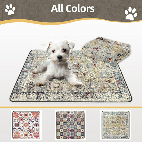 SCLOSE 72" 72" Washable Pee Pad for Dogs Extra Large, x Reusable Puppy Pads Waterproof Dog Rugs, Super Absorbent