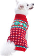 Blueberry Pet Christmas Designer Dog Sweater, Back Length 14", Pack of 1 Clothes for Dogs
