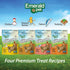 Emerald Pet Little Chewzzies, Salmon, Wheat Free Training Dog Treats, 5 oz - Healthy Natural Chews with Real Meat