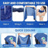 120 Pack 40"x12" (BU-60) QBrand Cooling Towels, Ice Breathable Chilly Sweat Rag Microfiber Workout Rags for Gym Towels