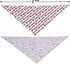 BoomBone Dog Valentines Day Bandana 2 Pack, Triangle Bibs Pet Scarf for Small Dogs, Puppy Cat