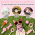 14 Pack Puppy Teething Toys - Chew Toys for Small Dogs - Pink Dog Stuff with Soft Rubber Balls and Colorful Ropes