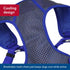 Coastal Pet Comfort Soft Sport Wrap Adjustable Dog Harness - Durable Grey with Blue Harness for Large & Small Dogs,
