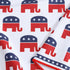 Republican Elephant Patriotic Golf Towel Set - Microfiber Waffle and Ball Towels with Clip for Women and Men