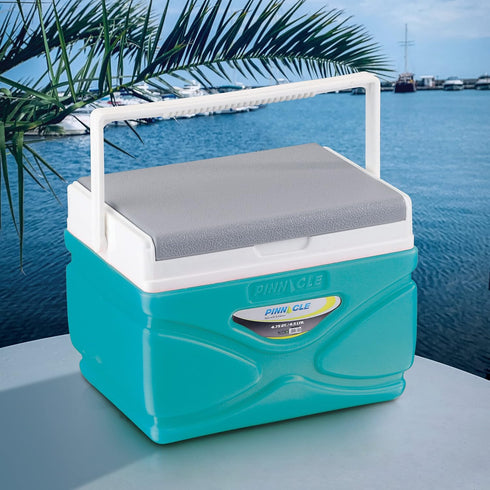 Picnic Cooler 4.5 Liter Hard Cooler, Portable BPA Free Coolbox Keeps Contents Cool for 48 Hours (Orange)