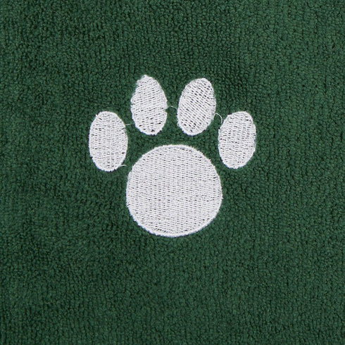 Bone Dry Pet Grooming Towel Collection, Absorbent Microfiber Drying Set, 15x30, Hunter Green, 3 Count