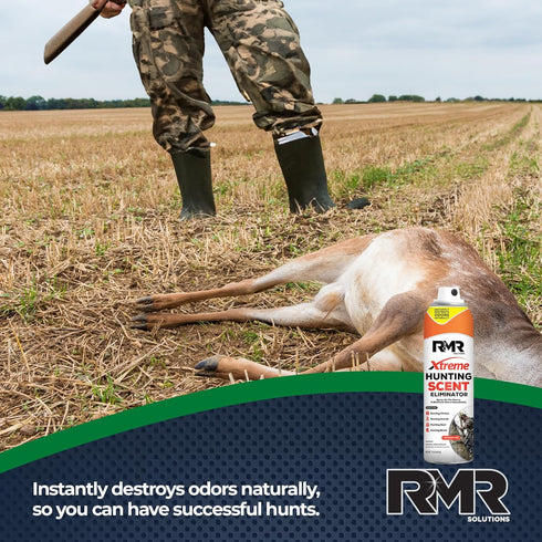 15 RMR Xtreme Hunt Scent Eliminator Spray - Neutralize Scents on Hunting Clothes, Stands, Gear, and Boots, Ounces