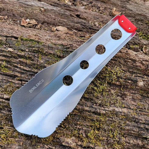 Ultralight Backpacking Trowel, 0.48 oz (13.5g) Red Color