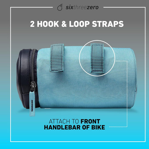 sixthreezero Bike Handlebar Bag, Waterproof Bicycle Front Roll Bag