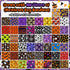100 Paterr Pieces Dog Bandanas Bulk Halloween Pet Handkerchief Soft Dog Triangle Bibs Cute Kerchief Adjustable Washable