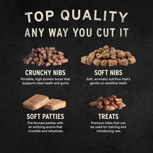 99% 12 oz Vital Essentials Freeze Dried Cat Food, Raw Chicken Soft Nibs | Complete Meal or Topper | Chicken, Organs