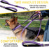 Heavy Duty Bungee Dog Leash - 6 ft to 7.5 ft for Large and Medium Dogs, No Pull Reflective Tactical Leash with Soft