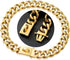 Dog Chain Collar, 19mm Snap Clasp, Stainless Steel 18K Gold Curb Chain, Pet Walking Collar (26 inches)