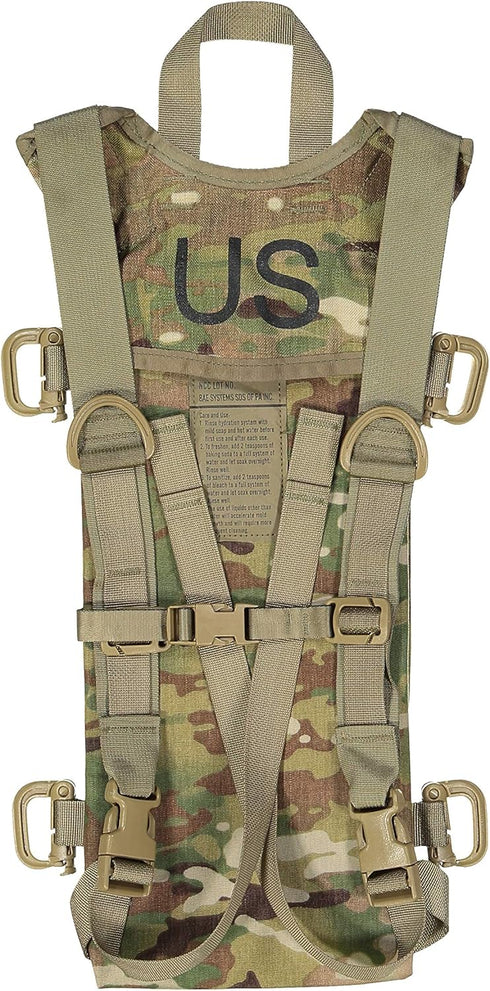 Tactical MOLLE Hydration Pack for Hiking, Cycling, Camping, Holds 3 Liter Bladder