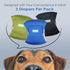 wegreeco Washable Dog Diapers - Pack of 3 Male Dog Belly Wraps (Black, Blue, Olive, Medium)