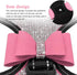 Beirui Pink Rhinestone Dog Harness - Reflective Bling Nylon Vest with Sparkly Bow Tie for Small Medium Large Dogs