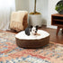 South Pine Porch Samson Deluxe Round Pillow Style Dog Bed - Latte, Extra Small (24")