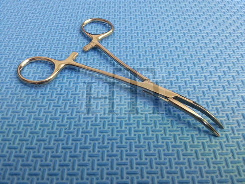 Set of 2 PCS Dog CAT PET Hair Puller Remover by HTI BRAND - Stainless Steel Hemostat Locking Forceps 5" & 5.5"