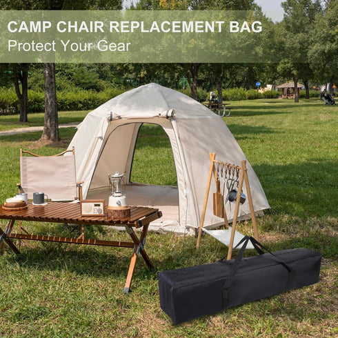 31 8 8 Inch (2 Pack, Camp Chair Replacement Bag, Camping Folding Chair Storage Bag Large Zippered with Handle Strap, x