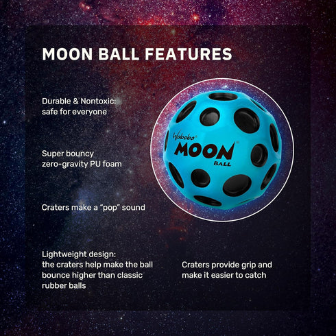 Sunset Waboba The Original Moon Ball - Hyper Bouncy Ball - All Ages Extreme Bounce and Fun - Perfect for Active Play
