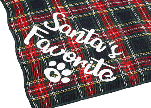 Christmas Bandanas for Dogs, 3 Pack Plaid Pet Bandana for Medium Large Dogs