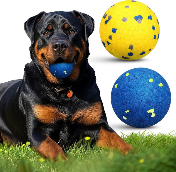 MISHMASH Vision Dog Ball - Premium Bite-Proof ETPU, Waterproof Bouncy Interactive Dog Toy, Durable Tennis Ball for