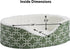 MidWest Homes Orthopedic Egg-Crate Nesting Pet Bed, Medium, Green with Teflon Fabric Protector