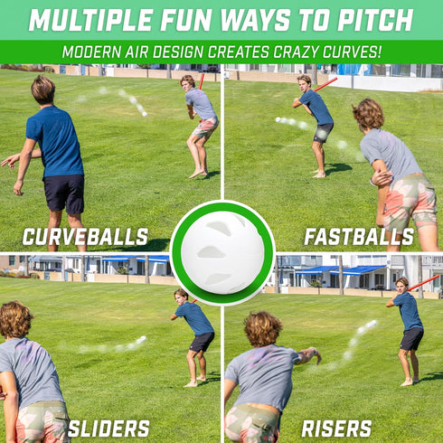 6 Pack GoSports LotBall AIR Plastic Baseballs