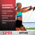 SPRI Resistance Bands with Handles - Exercise Tube Bands for Strength Training Fitness