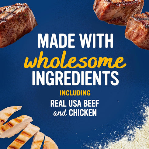 #1 6 oz (Pack 1) Blue Dog Bakery Protein Jerky Meat Sticks, Made w/USA Beef Ingredient, Healthy Dog Treats, All