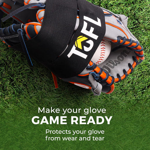 TOFL Baseball Glove Wrap, Premium Elastic Band for Perfect Glove Shape, Break-in & Maintenance for Softball