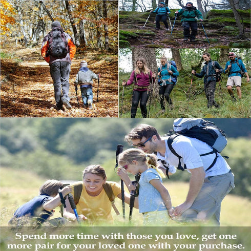 Trekking Poles Tips, Rubber Hiking Sticks End Caps Protectors, Replacement Accessories for Most Hiking Canes