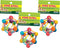 (3 Pack) Ware Manufacturing Wood Atomic Nut Ball Pet Toys for Small Pets - Large Size
