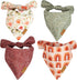 Remy+Roo Large Spring Bandanas - 4 Pack Rubi Set | Adjustable Polyester Fabric | Premium Durable Floral Dog Bandana
