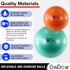 25.6", CanDo Inflatable Exercise Ball - Green Durable Extra Thick Non-Slip Stability Ball for Core Workouts, Yoga