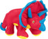 goDog Double Chew Guard Mesh Dinos Frills Squeaky Dog Toy - Red,