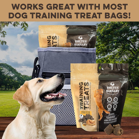 BRUTUS & BARNABY Training Treats for Dogs, Peanut Butter & Honey, All-Natural Healthy Low Calorie Treat
