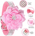 Cute Girl Rhinestone Suede Dog Collar for Small Dogs, Soft Diamond Bling Collars for Medium Dogs (Pink, S)