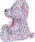 Blueberry Pet Gift Toys for Puppies & Dogs, 6", Cute Floral Print Light Blue Happy Bear Designer Squeak Plush Toy